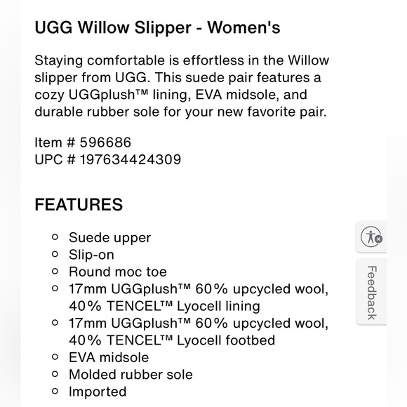 UGG Willow slipper women’s size 8 cognac color NWOB - Picture 9 of 10